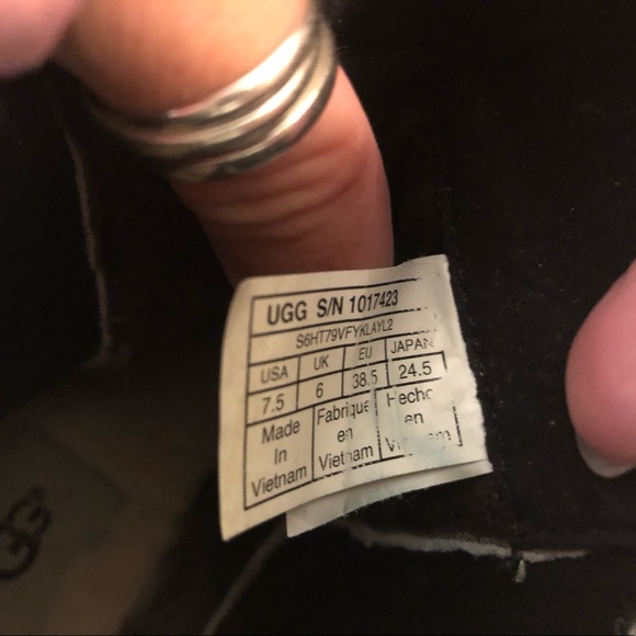 UGG Black Suede Ankle Booties - Picture 5 of 5